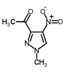 CAS 登录号：137890-10-9， 1-(1-甲基-4-硝基-1H-吡唑-3-基)乙酮
