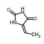 CAS 登录号：137920-50-4， (5E)-5-亚乙基咪唑烷-2,4-二酮