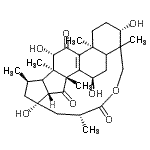 CAS#: 138008-05-6, (3beta,5xi,7alpha,12beta,16beta,17xi,23S,25R)-3,7,12,23-Tetrahydroxy-26,29-Epoxy-16,23-Cyclolanost-8-Ene-11,15,26-Trione