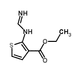 CAS 登录号：138055-87-5， 乙基2-(亚氨代甲酰基氨基)-3-噻吩羧酸酯