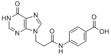 CAS#: 138117-50-7, 4-[[3-(1,6-Dihydro-6-Oxo-9H-Purin-9-Yl)-1-Oxopropyl]Amino]-Benzoic Acid