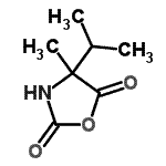 CAS 登录号：138142-01-5， 4-异丙基-4-甲基-1,3-恶唑烷-2,5-二酮