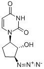 CAS 登录号：138191-94-3， 1-[(1R,2S,3S)-3-叠氮基-2-羟基环戊基]-2,4(1H,3H)-嘧啶二酮