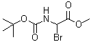 CAS 登录号：138219-39-3， 2-溴-2-(叔丁氧羰基氨基)乙酸甲酯