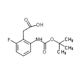 CAS#: 138343-92-7, [2-Fluoro-6-({[(2-Methyl-2-Propanyl)Oxy]Carbonyl}Amino)Phenyl]Acetic Acid