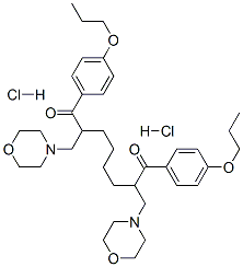 CAS#: 138371-23-0, 2,7-Bis(Morpholin-4-Ylmethyl)-1,8-Bis(4-Propoxyphenyl)Octane-1,8-Dione Dihydrochloride