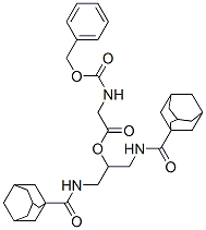 CAS 登录号：138405-02-4， 1,3-二(金刚烷-1-羰基氨基)丙-2-基2-(苯基甲氧羰基氨基)乙酸酯