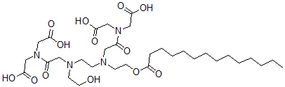 CAS#: 138420-02-7, 2-[[2-[2-[[2-(Bis(Carboxymethyl)Amino)-2-Oxoethyl]-(2-Hydroxyethyl)Amino]Ethyl-(2-Tetradecanoyloxyethyl)Amino]Acetyl]-(Carboxymethyl)Amino]Acetic Acid