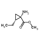 CAS 登录号：138457-97-3， 甲基(1S,2R)-1-氨基-2-乙基环丙烷羧酸酯