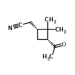 CAS#: 138512-75-1, [(1R,3R)-3-Acetyl-2,2-Dimethylcyclobutyl]Acetonitrile