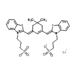 CAS#: 138623-83-3, Sodium 3-[(2Z)-2-{[(3E)-5,5-Dimethyl-3-{[3-(3-Sulfonatopropyl)-1,3-Benzothiazol-3-Ium-2-Yl]Methylene}-1-Cyclohexen-1-Yl]Methylene}-1,3-Benzothiazol-3(2H)-Yl]-1-Propanesulfonate