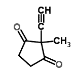 CAS#: 138768-00-0, 2-Ethynyl-2-Methyl-1,3-Cyclopentanedione