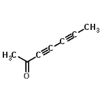 CAS 登录号：13879-71-5， 3,5-庚二炔-2-酮