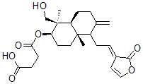 CAS#: 138898-71-2, 4-[[(1R,2R,4aS,8aS)-1-(Hydroxymethyl)-1,4a-Dimethyl-6-Methylidene-5-[(2E)-2-(2-Oxofuran-3-Ylidene)Ethyl]-3,4,5,7,8,8a-Hexahydro-2H-Naphthalen-2-Yl]Oxy]-4-Oxobutanoic Acid