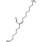 CAS 登录号：13893-39-5， (2Z)-2-己基-2-癸烯醛