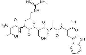 CAS#: 138949-73-2, L-Threonyl-L-Arginyl-L-Seryl-L-Alanyl-L-Tryptophan
