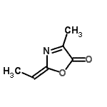 CAS 登录号：13895-32-4， (2E)-2-亚乙基-4-甲基-1,3-恶唑-5(2H)-酮