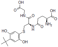 CAS#: 139035-70-4, (2S)-2-Amino-5-[[(2R)-3-(4-Tert-Butyl-2,5-Dihydroxyphenyl)Sulfanyl-1-(Carboxymethylamino)-1-Oxopropan-2-Yl]Amino]-5-Oxopentanoic Acid