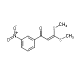 CAS 登录号：139057-17-3， 3,3-二(甲硫基)-1-(3-硝基苯基)-2-丙烯-1-酮