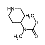 CAS 登录号：139062-90-1， 甲基甲基(4-哌啶基)氨基甲酸酯