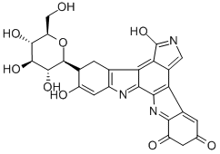 CAS#: 139112-73-5, 12-beta-D-Glucopyranosyl-12,13-Dihydro-1,11-Dihydroxy-5H-Indolo(2,3-a)Pyrrolo(3,4-C)Carbazole-5,7(6H)-Dione