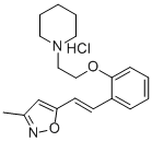 CAS#: 139193-88-7, 1-[2-[2-[(E)-2-(3-Methyl-1,2-Oxazol-5-Yl)Ethenyl]Phenyl]Ethyl]Piperidine Hydrochloride