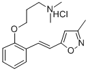 CAS 登录号：139214-97-4， N,N-二甲基-3-[2-[(E)-2-(3-甲基-1,2-恶唑-5-基)乙烯基]苯氧基]丙-1-胺盐酸盐