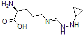 CAS 登录号：139299-32-4， (2S)-2-氨基-5-[(2-环丙基肼基)亚甲基氨基]戊酸