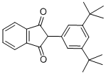 CAS 登录号：13936-01-1， 2-(3,5-二-叔-丁基苯基)-1,3-茚满二酮