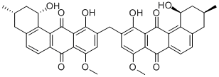 CAS#: 139501-93-2, (1S,3S)-10-[[(1S,3S)-1,11-Dihydroxy-8-Methoxy-3-Methyl-7,12-Dioxo-1,2,3,4-Tetrahydrobenzo[h]Phenanthren-10-Yl]Methyl]-1,11-Dihydroxy-8-Methoxy-3-Methyl-1,2,3,4-Tetrahydrobenzo[B]Phenanthrene-7,12-Dione