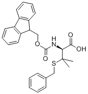 CAS 登录号：139551-73-8， N-[(9H-芴-9-基甲氧基)羰基]-3-[(苯基甲基)硫代]-D-缬氨酸