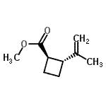 CAS 登录号：139561-17-4， 甲基(1R,2R)-2-异丙烯基环丁烷羧酸酯