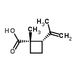 CAS 登录号：139561-18-5， (1S,2S)-2-异丙烯基-1-甲基环丁烷羧酸