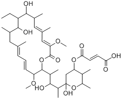 CAS#: 139595-03-2, (E)-4-[2-[4-[(4E,6E,14E,16Z)-11-Ethyl-10,12-Dihydroxy-3,17-Dimethoxy-7,9,13,15-Tetramethyl-18-Oxo-1-Oxacyclooctadeca-4,6,14,16-Tetraen-2-Yl]-3-Hydroxypentan-2-Yl]-2-Hydroxy-5,6-Dimethyloxan-4-Yl]Oxy-4-Oxobut-2-Enoic Acid