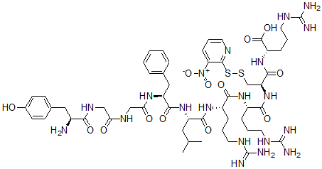CAS 登录号：139883-41-3， 3-硝基-2-吡啶亚磺酰强啡肽衍生物