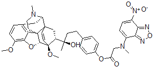 CAS#: 140164-88-1, N-Methyl-N-(7-nitro-4-benzofurazanyl)-Glycine 4-[3-[[5a,7a(R)]-4,5-epoxy-3,6-dimethoxy-17-methyl-6,14-ethenomorphinan-7-yl]-3-hydroxybutyl]phenyl ester