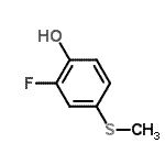 CAS 登录号：140220-05-9， 2-氟-4-(甲硫基)苯酚