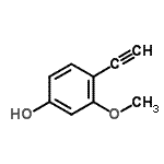 CAS#: 14031-76-6, 4-Ethynyl-3-Methoxyphenol
