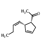 CAS#: 140386-19-2, 1-{(1R,2S)-2-[(1Z)-1-Buten-1-Yl]-3-Cyclopenten-1-Yl}Ethanone
