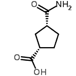 CAS 登录号：140386-94-3， (1S,3R)-3-氨基甲酰环戊烷羧酸