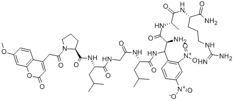 CAS#: 140430-53-1, 1-[(7-Methoxy-2-Oxo-2H-1-Benzopyran-4-Yl)Acetyl]-L-Prolyl-L-Leucylglycyl-L-Leucyl-3-[(2,4-Dinitrophenyl)Amino]-L-Alanyl-L-Alanyl-L-Argininamide