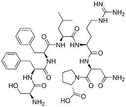 CAS 登录号：140436-66-4， (2S)-1-[(2S)-4-氨基-2-[[(2S)-2-[[(2S)-2-[[(2S)-2-[[(2S)-2-[[(2S)-2-氨基-3-羟基丙酰基]氨基]-3-苯基丙酰基]氨基]-3-苯基丙酰基]氨基]-4-甲基戊酰基]氨基]-5-(二氨基亚甲基氨基)戊酰]氨基]-4-氧代丁酰基]吡咯烷-2-羧酸