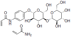 CAS#: 140440-47-7, N-[4-[(2S,3R,4R,5S,6R)-3,4-Dihydroxy-6-(Hydroxymethyl)-5-[(2S,3R,4S,5R,6R)-3,4,5-Trihydroxy-6-(Hydroxymethyl)Oxan-2-Yl]Oxyoxan-2-Yl]Oxyphenyl]Prop-2-Enamide; Prop-2-Enamide