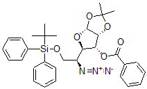 CAS#: 140451-85-0, [(3aR,5R,6R,6aR)-5-[(1S)-1-Azido-2-(Tert-Butyl-Di(Phenyl)Silyl)Oxyethyl]-2,2-Dimethyl-3a,5,6,6a-Tetrahydrofuro[4,5-d][1,3]Dioxol-6-Yl] Benzoate