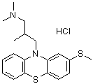 CAS 登录号：14056-64-5， N,N,beta-三甲基-2-(甲硫基)-10H-吩噻嗪-10-丙胺单盐酸盐