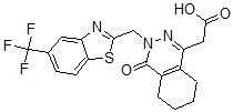 CAS 登录号：140926-49-4， 2-[4-氧代-3-[[5-(三氟甲基)-1,3-苯并噻唑-2-基]甲基]-5,6,7,8-四氢酞嗪-1-基]乙酸