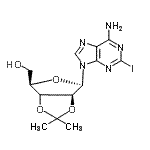 CAS 登录号：141018-25-9， 2-碘-9-[(3Xi)-2,3-O-异亚丙基-beta-D-苏-呋喃戊糖基]-9H-嘌呤-6-胺