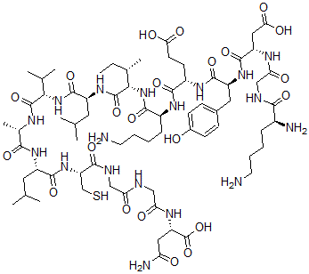CAS#: 141039-76-1, L-Lysylglycyl-L-alpha-Aspartyl-L-Tyrosyl-L-alpha-Glutamyl-L-Lysyl-L-Isoleucyl-L-Leucyl-L-Valyl-L-Alanyl-L-Leucyl-L-Cysteinylglycylglycyl-L-Asparagine