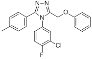CAS#: 141079-12-1, 4-(3-Chloro-4-Fluorophenyl)-3-(4-Methylphenyl)-5-(Phenoxymethyl)-1,2,4-Triazole
