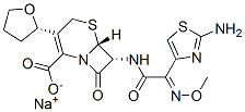 CAS#: 141195-77-9, Sodium (6R,7R)-7-[[(2Z)-2-(2-Amino-1,3-Thiazol-4-Yl)-2-Methoxyiminoacetyl]Amino]-8-Oxo-3-[(2S)-Oxolan-2-Yl]-5-Thia-1-Azabicyclo[4.2.0]Oct-2-Ene-2-Carboxylate